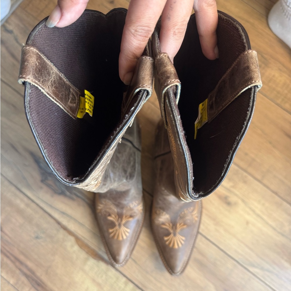 Abilene Boot Co. Brown Leather Boots - Picture 3 of 6